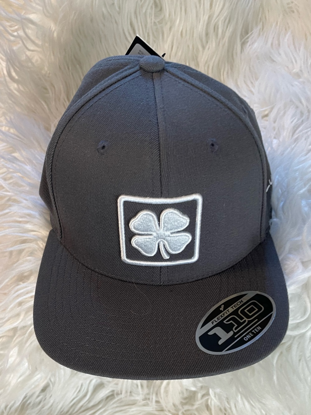 Black Cover NWT Square Tropics 1 Charcoal/White Adjustable SnapBack Unisex Cap